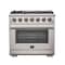 Forno Capriasca Titanium Professional 36In. Freestanding Gas Range FFSGS6260-36 - alternate 1